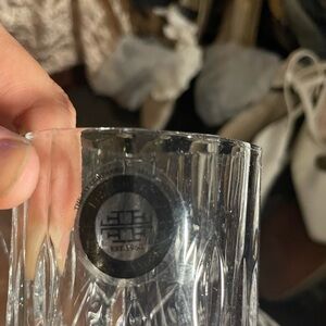 Waterford Crystal Tumbler with Silver Accents